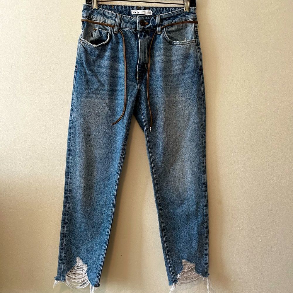 ‎COPY - Zara Crop jeans women’s 4